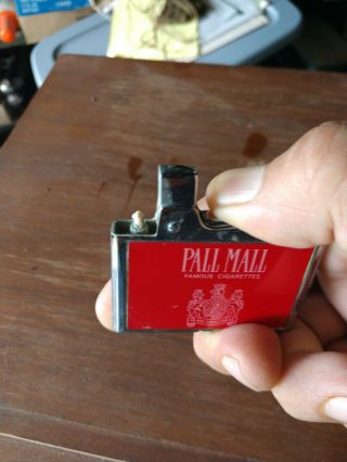 Vintage Art Deco Continental Pall Mall Cigarettes Pocket Lighter unlit 3