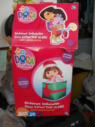 DORA THE EXPLORER IN CHRISTMAS PRESENT AIRBLOWN INFLATABLE OVER 3ft GEMMY 5