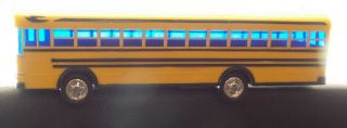 Vintage Blue Bird Yellow School Bus Bank 330 Blue Window