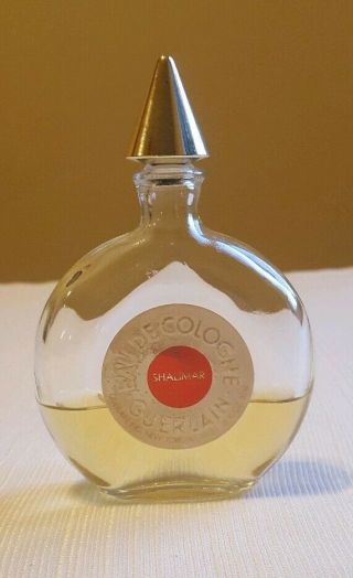 Vintage Guerlain Shalimar Eau De Cologne Fragrance York 1.  6 Fl Oz 40 Full