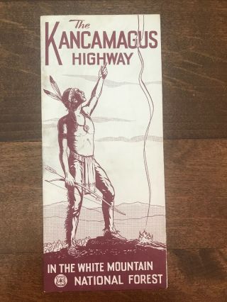 Vintage The Kancamagus Highway In The White Mountain National Forest Brochure