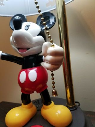 Authentic Disney Mickey Mouse Animated Talking Moving Table Lamp.  cond 3