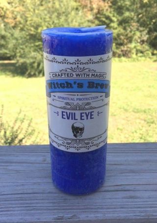 Evil Eye Candle For Protection Coventry Creations Witches Brew Pillar Candle