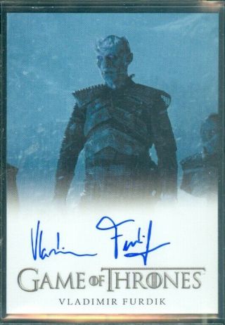Game Of Thrones Season 6 Vladimir Furdick As Night King Autograph Card