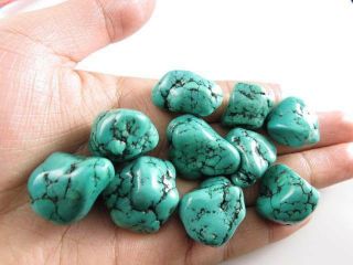 10big China Aaaaa Turquoise Crystal Gem Stone Rock Chips Healing Energy Specimen