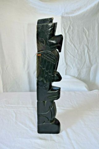West Coast Indian Wood Carving First Nation Art Totem Pole Musqueam MCM 2
