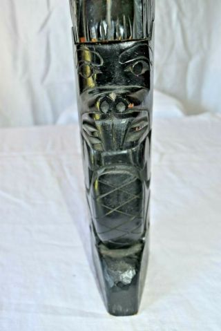 West Coast Indian Wood Carving First Nation Art Totem Pole Musqueam MCM 6