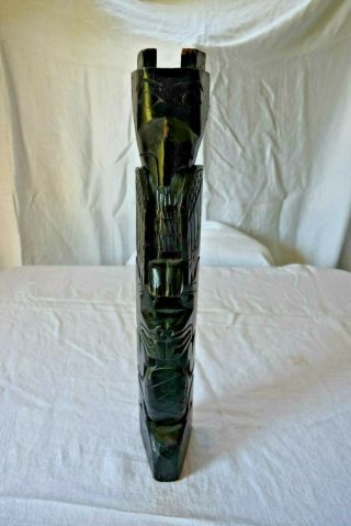 West Coast Indian Wood Carving First Nation Art Totem Pole Musqueam MCM 8