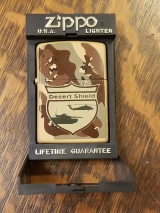 Desert Shield U.  S.  A Zippo Lighter