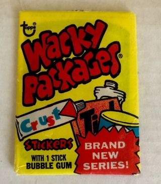 Wacky Packages 14th Series Unoppend Wax Pack Nm -