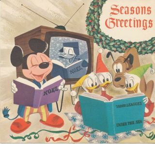 Walt Disney Studios Christmas Card - 1954 - Wds 43