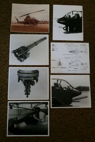 Rare Early Ah - 1 Cobra Helicopter Night Sight Weapons Test Government Photos
