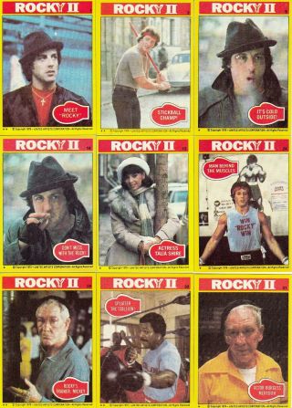 Rocky Ii 2 Movie 1979 Topps Complete Base Card & Sticker Set Of 99,  22