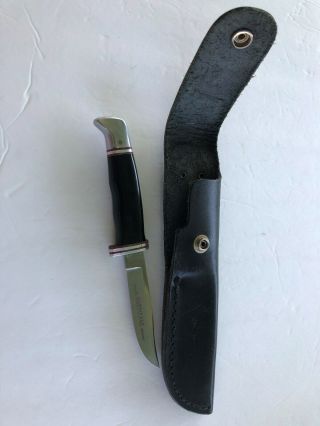 Vintage Solingen Germany 080 Hurricane Knife Blade With Leather Sheath