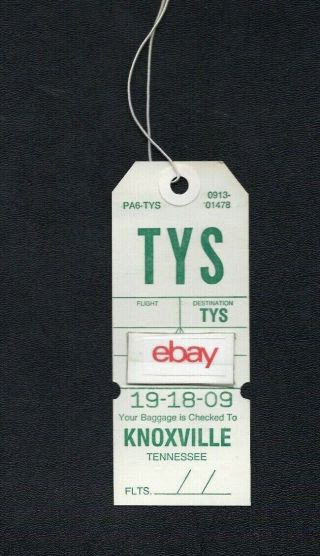 Piedmont Airlines Luggage Tag Tys Knoxville,  Tenn
