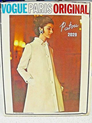Vintage Vogue Paris Patou 2029 Sz.  12 Complete