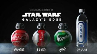 Disneyland Galaxy’s Edge Coke Sprite Dasani Soda Bottle Set All 4