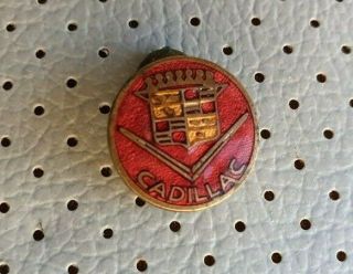 Cadillac General Motors Gm Car Vintage Enamel Pin Buttonhole Antique Cadillac