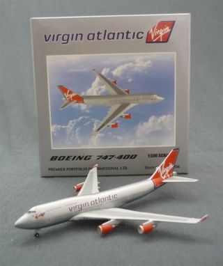Virgin Atlantic Boeing 747 - 400 1:500 Scale Die Cast Airliner Model Jet