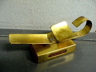 Vintage Combo Brass Pipe Rest / Stand & Stick Match Holder
