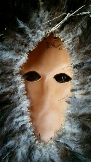 Native American Indian Shaman Mask by R.  W.  ADAMSON The Eternal w/ Name Plate 2