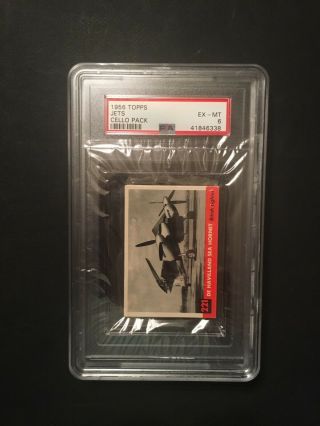 1956 Topps Jets Cello Pack Psa 6 Very Rare