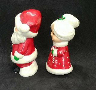 Vintage Mr and Mrs Santa Claus Figurines Made in Korea 2