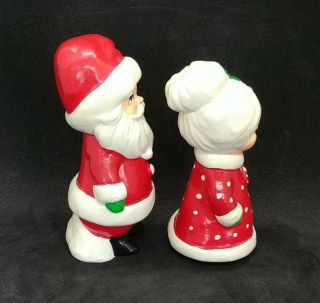 Vintage Mr and Mrs Santa Claus Figurines Made in Korea 4