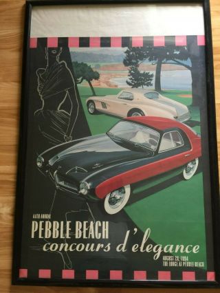 1994 Official Pebble Beach Concours D Elegance Event Poster