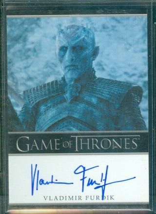 Game Of Thrones Season 7 Vladimir Furdik As Night King Autograph Card