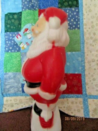 Vintage Christmas 1977 Carolina Enterprises Inc.  Blow Mold Santa Snowmen 15 