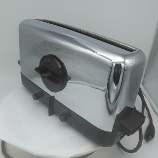 Vintage Samson Automatic Toaster 1940s Chrome And Brown Bakelite Art Deco