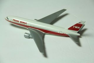 Vintage Twa Trans World Airline Model Plane 767 Airplane - No Stand