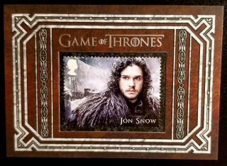 2019 Game Of Thrones Inflexions Jon Snow Stamp Card S4