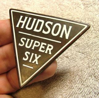 Hudson Six Enamel Radiator Badge Emblem 1916 - 28 Bastian
