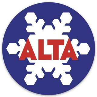 Alta Ski Area Utah Magnet Logo 3 Inch