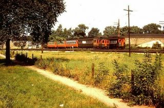 Chicago,  Aurora & Elgin Railway,  Dt/de/rr Interurbans Dup 35mm Color Slide