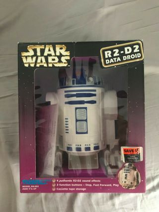 Star Wars R2 - D2 Data Droid Cassette Player Tiger Electronics 1997
