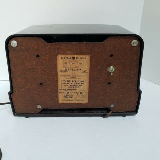 General Electric Antique Bakelite Tube Radio Model 226 Not 5