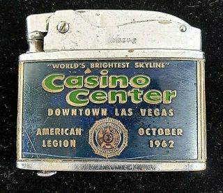 Vintage Las Vegas American Legion - Vulcan - Casino Center 1962 Lighter