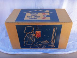 Box Only For A Vintage Western Electric Telephone Set 554 Br - 3