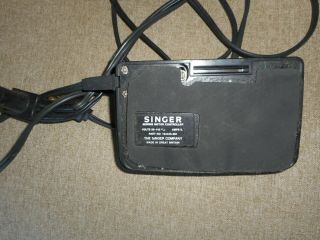 SINGER STYLIST 533 SEWING MACHINE FOOT PEDAL WITH CORD 3