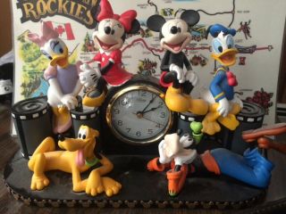 Disney Characters Mantle Clock Mickey And Friends Large Clock Disney World