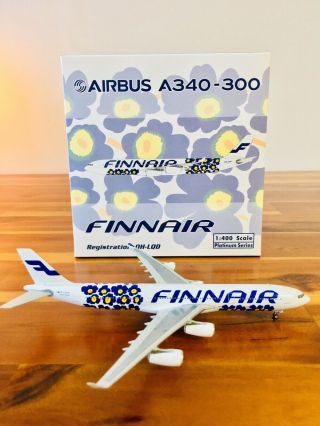 Finnair A340 - 300 Marimekko Unikko Reg: Oh - Lqd Phoenix 1:400