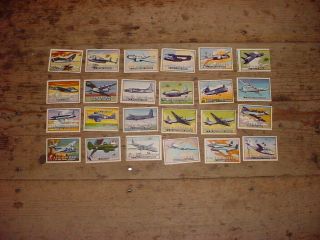 24 1952 Topps Wing Friend Or Foe Cards Nos.  2 - 48