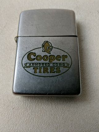 Vintage RARE Cooper Tires Zippo Lighter Patent 2517191 From 1950 - 1957 2