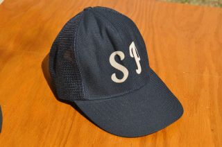 Vintage Blue Sp Southern Pacific Railroad Snapback Hat Cap