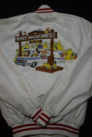 Vintage Walt Disney World Fort Wilderness Jacket Size Xl Chip Dale Camping