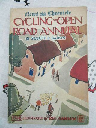 1936 Vintage Cycling & Open Road Annual News Chronicle Book Fc67