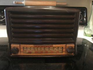 Admiral Vintage Table Top Tube Radio For Repair Or Parts